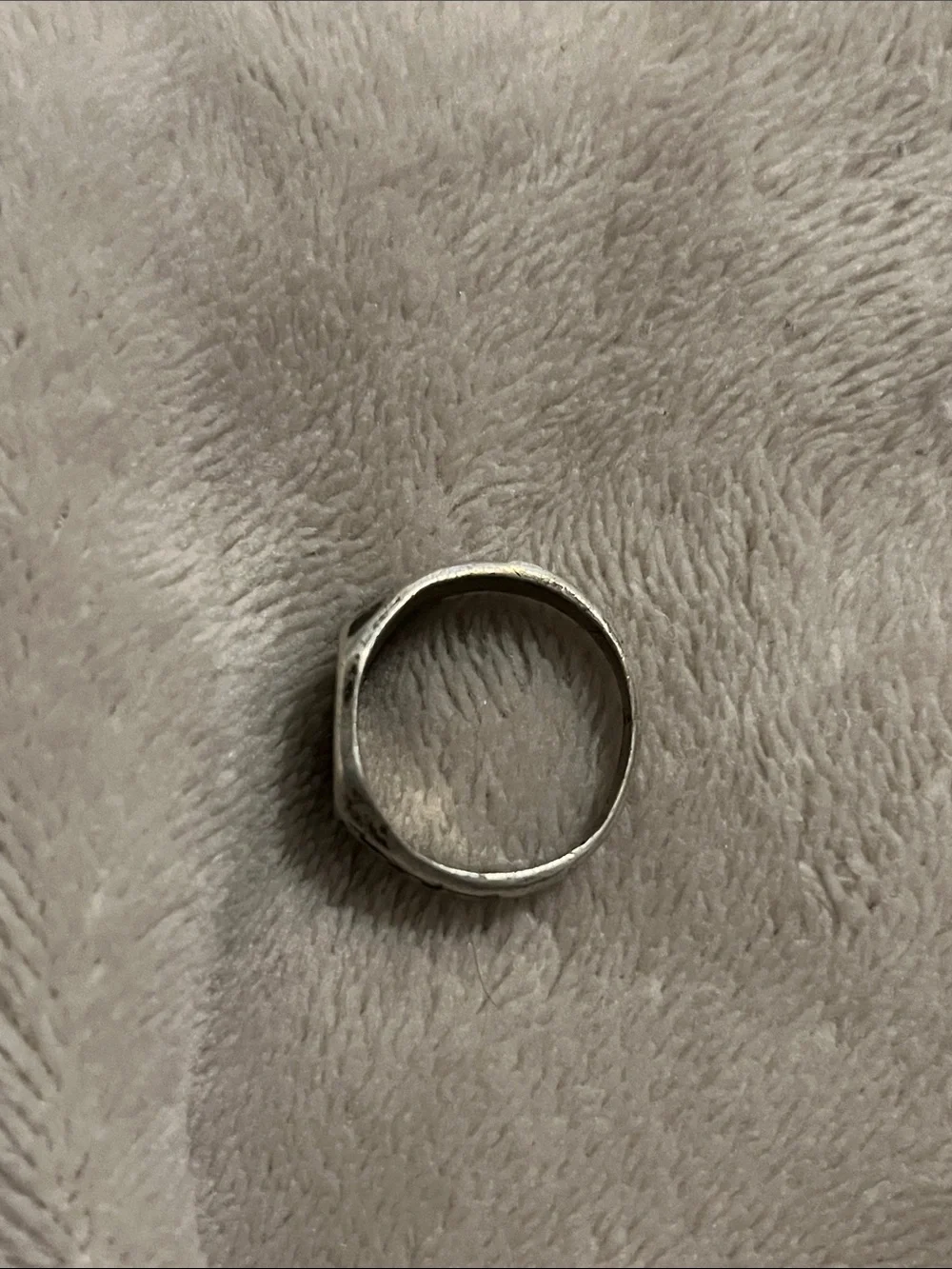 Vintage Sterling Silver Monogram Signet Ring
